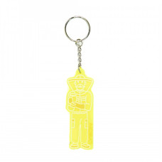 Брелок силіконовий бджоляр жовтий