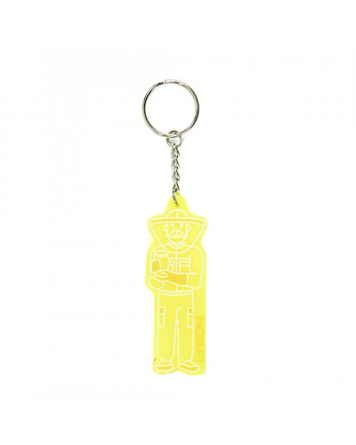 Брелок силіконовий бджоляр жовтий