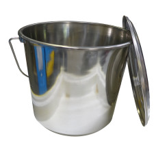 Відро нержав. 15л. з кришкою