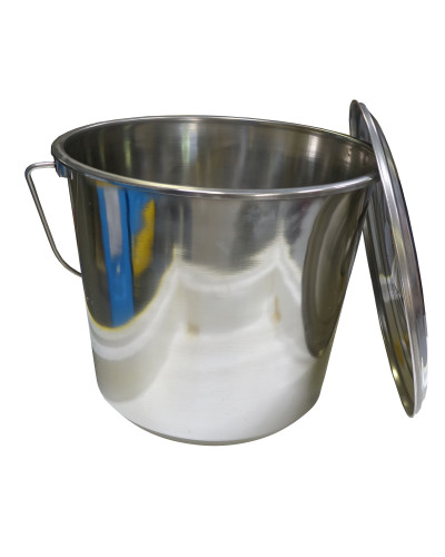 Відро нержав. 15л. з кришкою