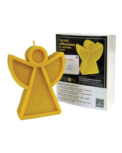 Сіліконова форма для свічок - сучасний ангел, високий. (11см)