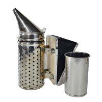 Димар пасічний великий нержавіючий (з огорожею) з вставкою 28см.