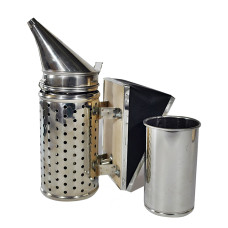 Димар пасічний великий нержавіючий (з огорожею) з вставкою 28см.