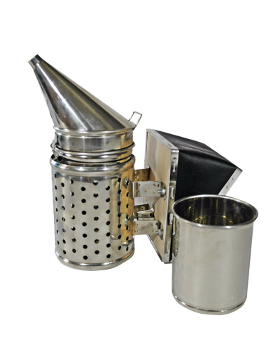 Димар пасічний малий оцинкований (з огорожею) з вставкою 25см.