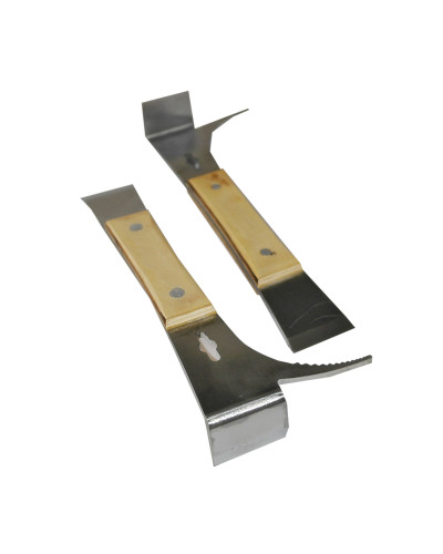 Стамеска пасічна нерж. з розпирачем та дерев.ручкою