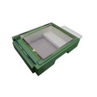 Дно для 10-ти рамкового вулика Lyson пінополістирольне гігієнічне фарбоване (зелене)