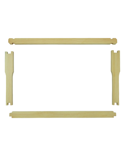 Рамка для вулика Рута 435x230мм. поелементно (під замок) упаковані, без отворів 