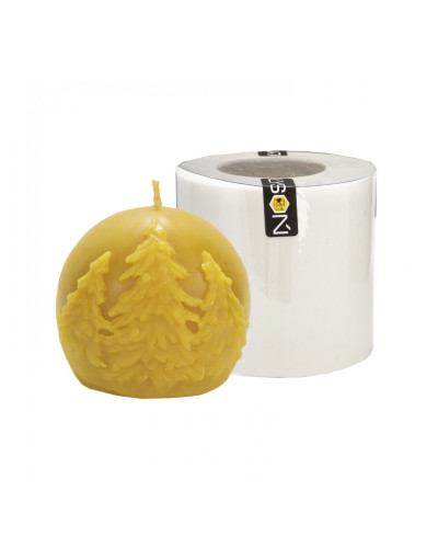 Форма силіконова для свічок - Куля з ялинками