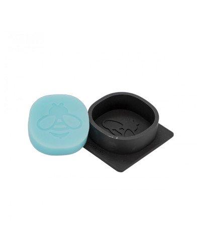 Форма силіконова для мила - бджола на овалі