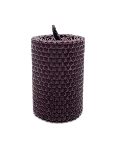 Свеча из вощины буровато-перламутровая (8,5 см)