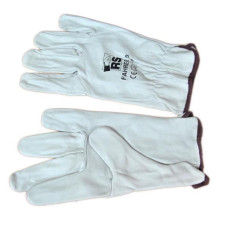 Рукавиці шкіряні жовті ПЛЮС