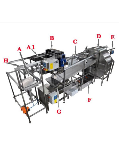 Автоматична лінія для відкачки меду повна версія