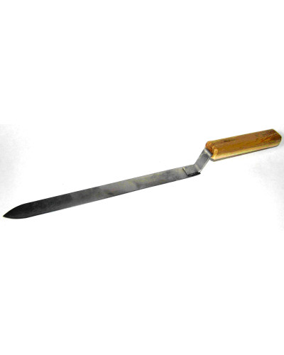 Ніж 250мм нержавіючий деревяна ручка (вузький)