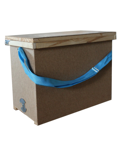 Ящик для переносу 6-ти рамок з 1-ю регульованою ремінною ручкою (385 х 520 х 235)