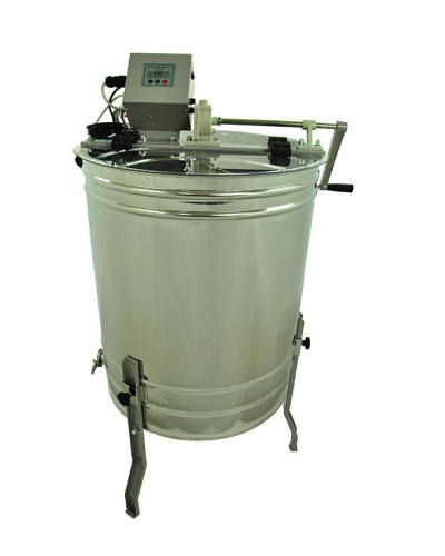 Медогонка діагональна 3-рамкова ручна/електрична 220В/12В Ø500мм Lyson Optima