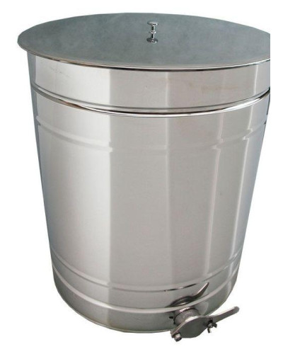 Відстійник нержав. 200 л з клапаном нержав. 2" (Ø 500, H 730) з ситом гориз. нержав.